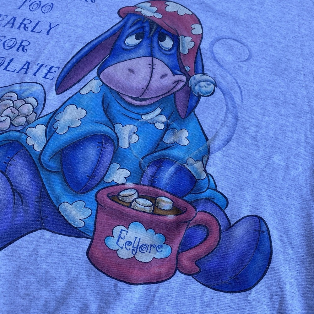 Vintage 90s Disney Eeyore Sleep SHirt Made in USA One Size RARE Large - Picture 3 of 7